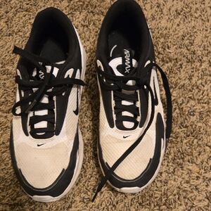 Nike Air Max Black and White Athletic Shoes